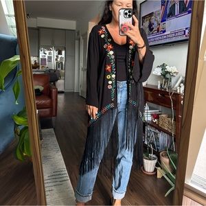 GB embroidered cover up, size XS